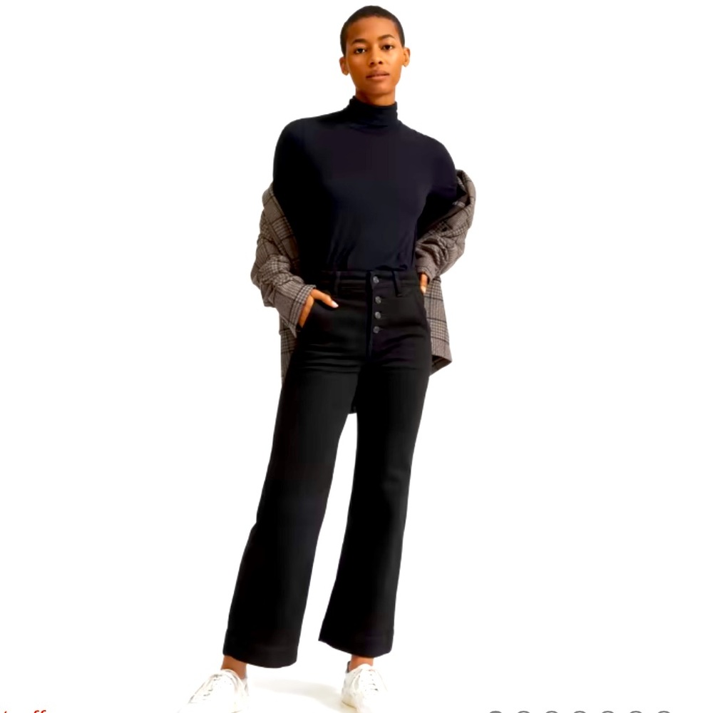 Everlane The Wide Leg Ankle Jean in Black Size 29